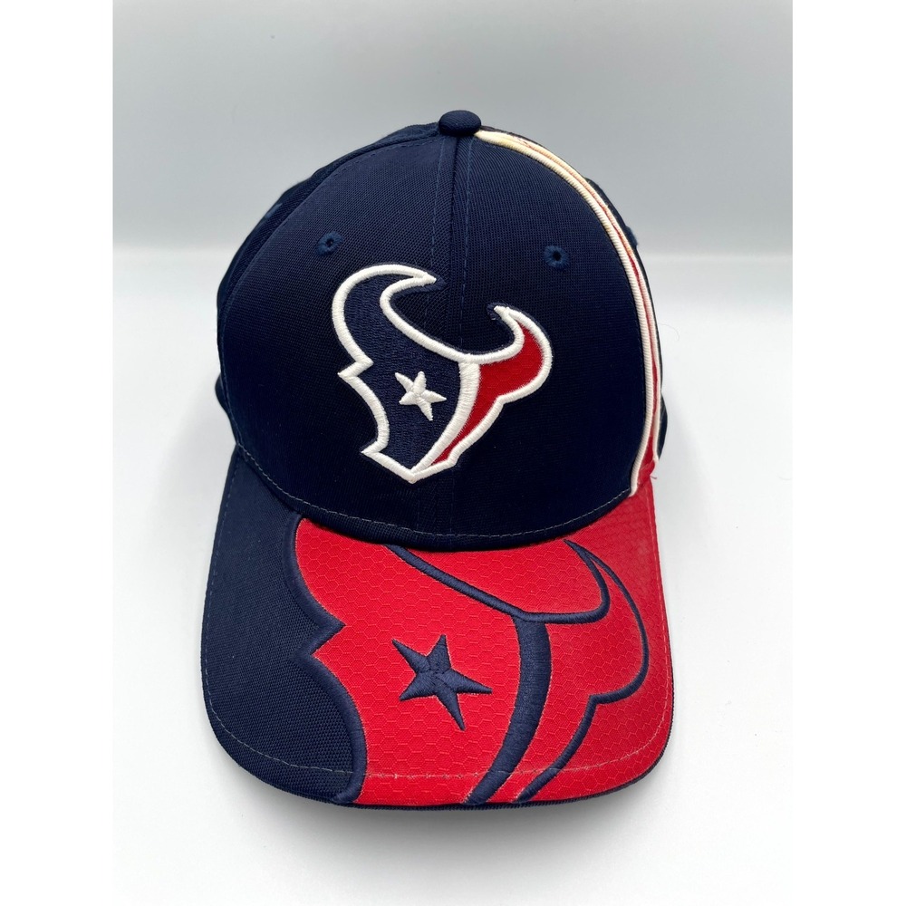 New Era Houston Texans Football NFL Baseball Cap Mens Small-Medium Blue Red